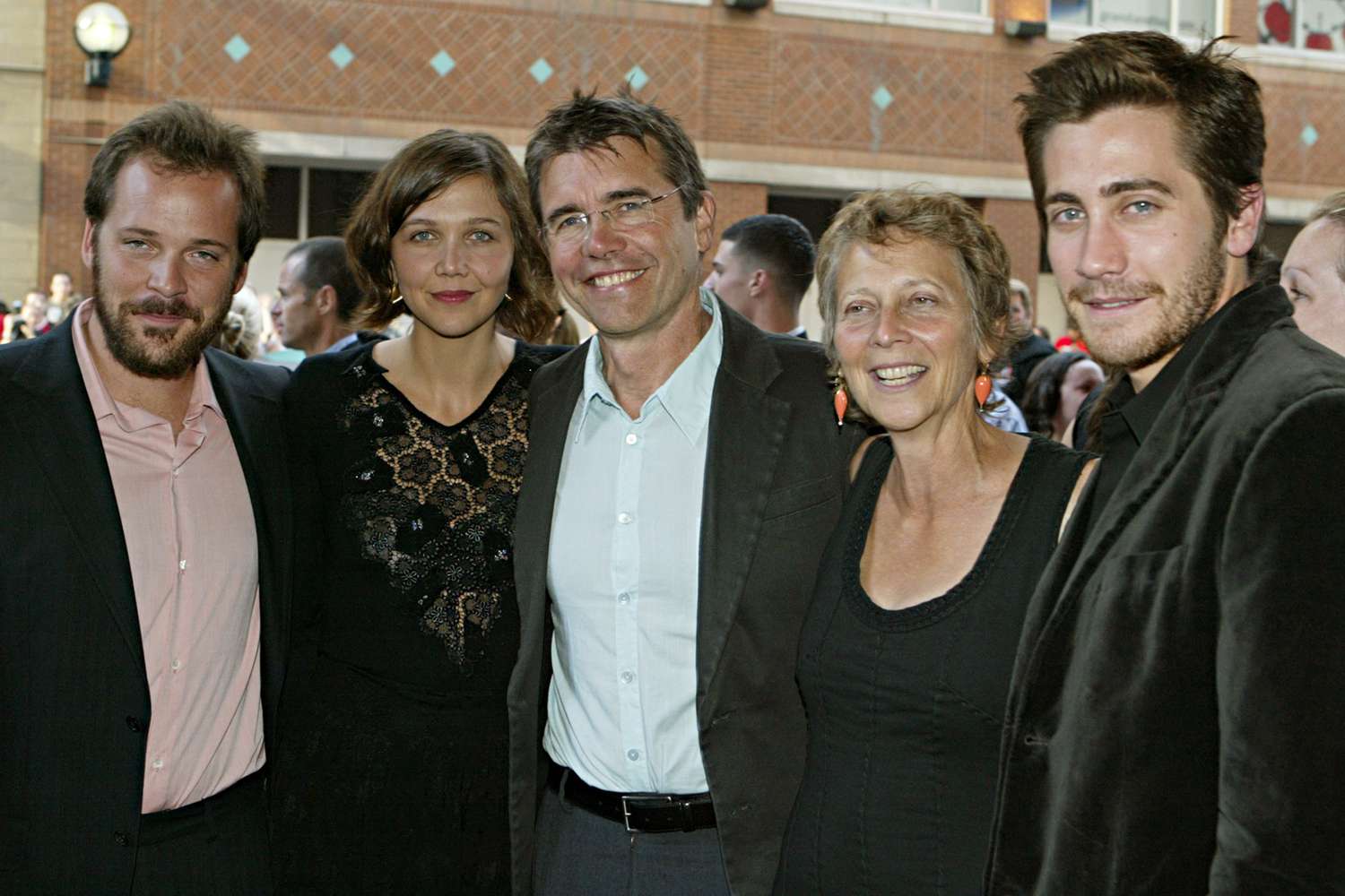 Peter Sarsgaard, Maggie Gyllenhaal and Jake Gyllenhaal with their parents on the red carpet for the TIFF gala screening of the film 'Bee Season' on September 11, 2005 in Toronto, Canada. 