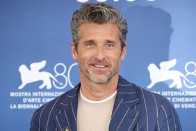 Patrick Dempsey attends a photocall for the movie "Ferrari" at the 80th Venice International Film Festival on August 31, 2023 in Venice, Italy