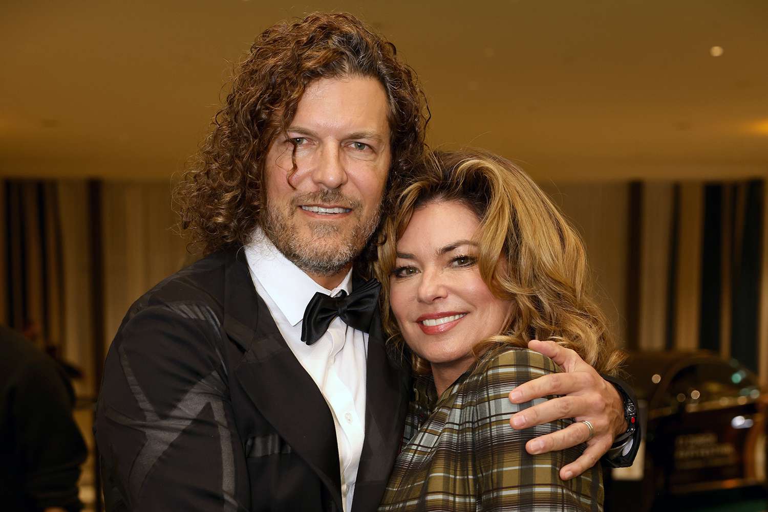 Frederic Thiebaud and Shania Twain attend the Opening Night and premiere of "Und morgen seid ihr tot" during the 17th Zurich Film Festival