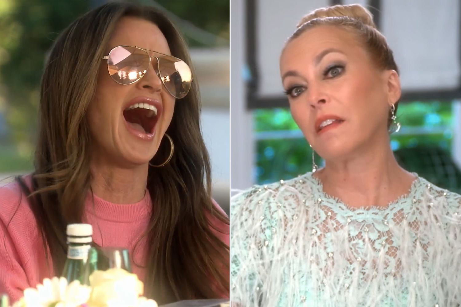 RHOBH: Kyle's Bicuriosity Prompts 'Scissoring' and Sutton Volunteering to Stick Her Tongue in Dorit's Mouth