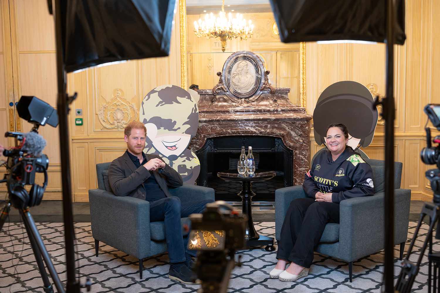 Prince Harry, The Duke of Sussex and Scotty's Little Soldiers Founder Nikki Scott 