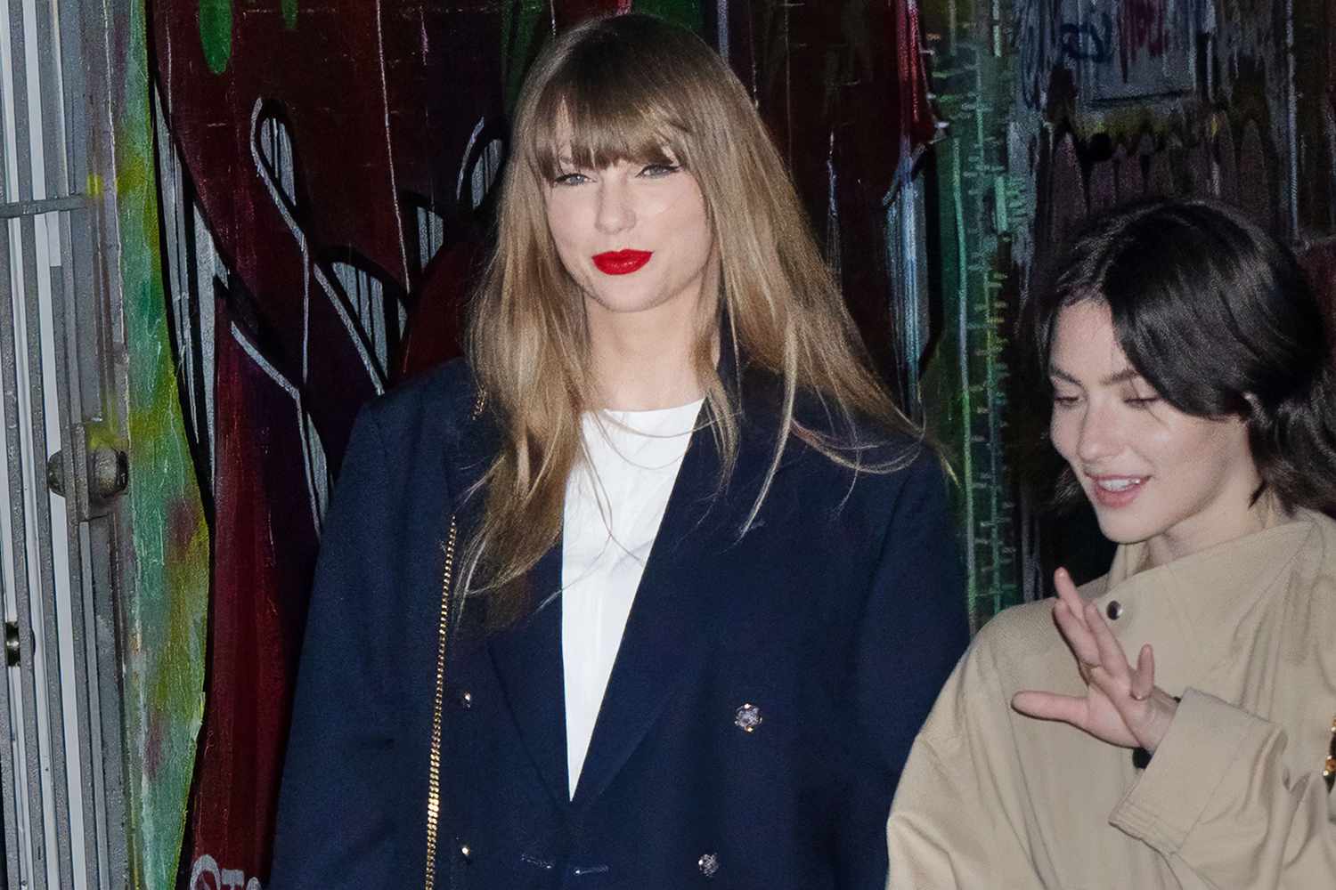 Taylor Swift is seen on November 13, 2023 in New York City