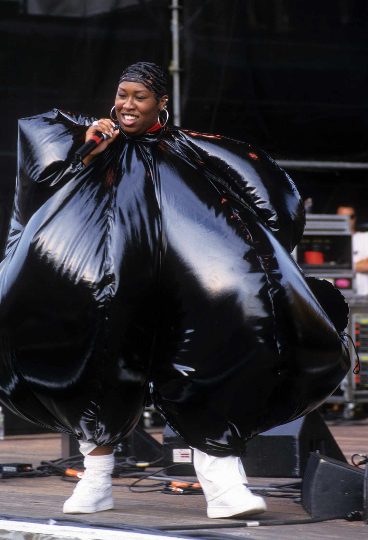 Missy Elliot performs at Lilith Fair at Jones Beach, New York, New York, July 16, 1998