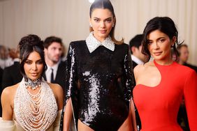 Kim Kardashian, Kendall Jenner and Kylie Jenner attend The 2023 Met Gala Celebrating "Karl Lagerfeld: A Line Of Beauty" at The Metropolitan Museum of Art on May 01, 2023 in New York City.