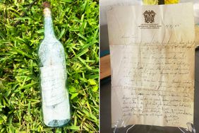 Message in bottle from 1945 found along Florida bay after Hurricane Debby