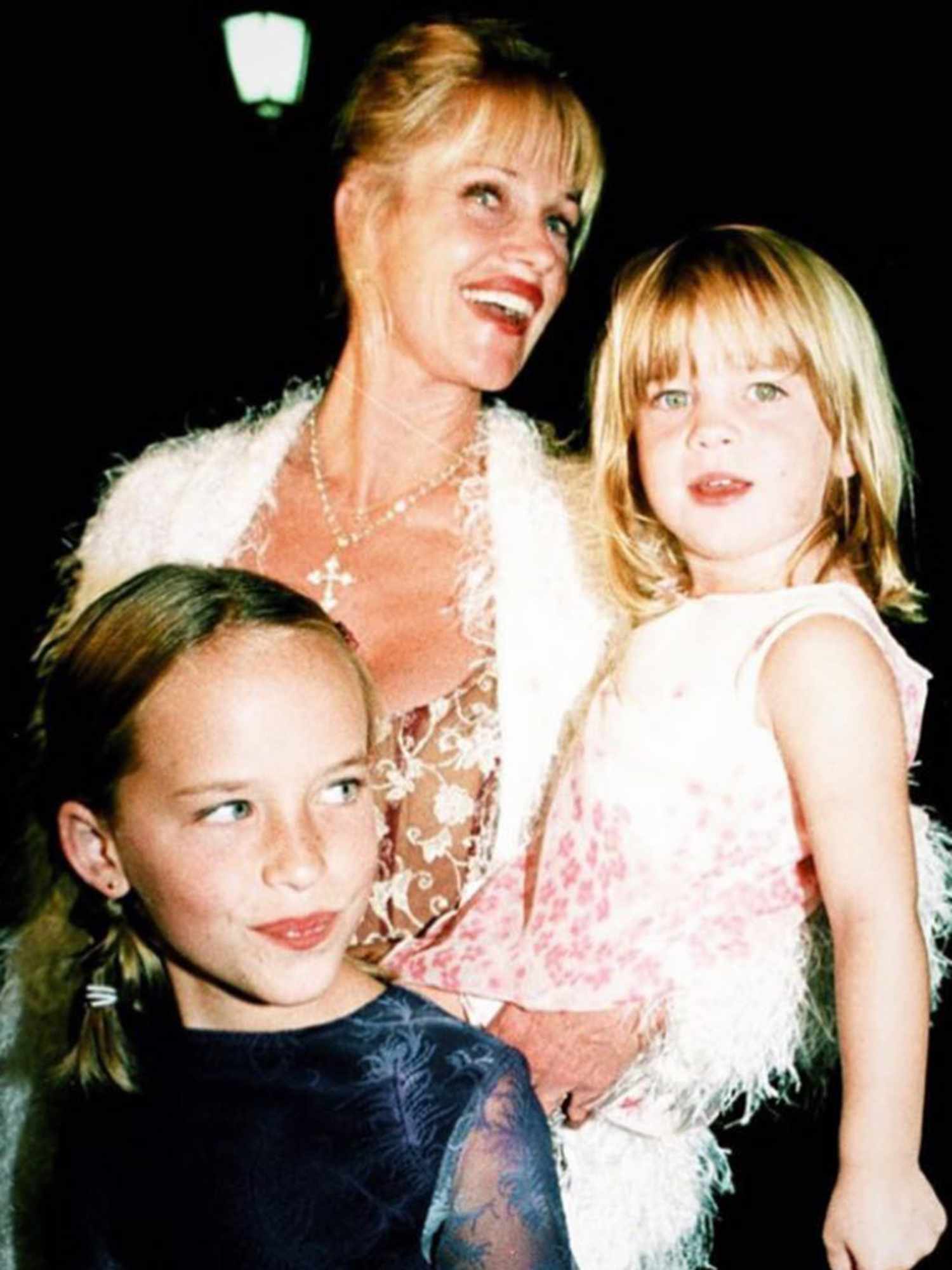 Melanie Griffith with her kids