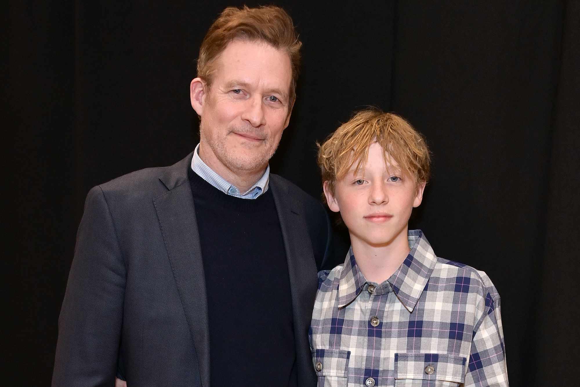 James Tupper and Atlas Heche Tupper attend the Celebration for Anne Heche with a reading of "Call Me Anne" by Heather Duffy at Barnes & Noble at The Grove on January 24, 2023 in Los Angeles, California.