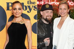 Nicole Richie (left); Benji Madden and Cameron Diaz