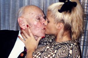 Anna Nicole Smith Kissing Husband J. Howard Marshall II