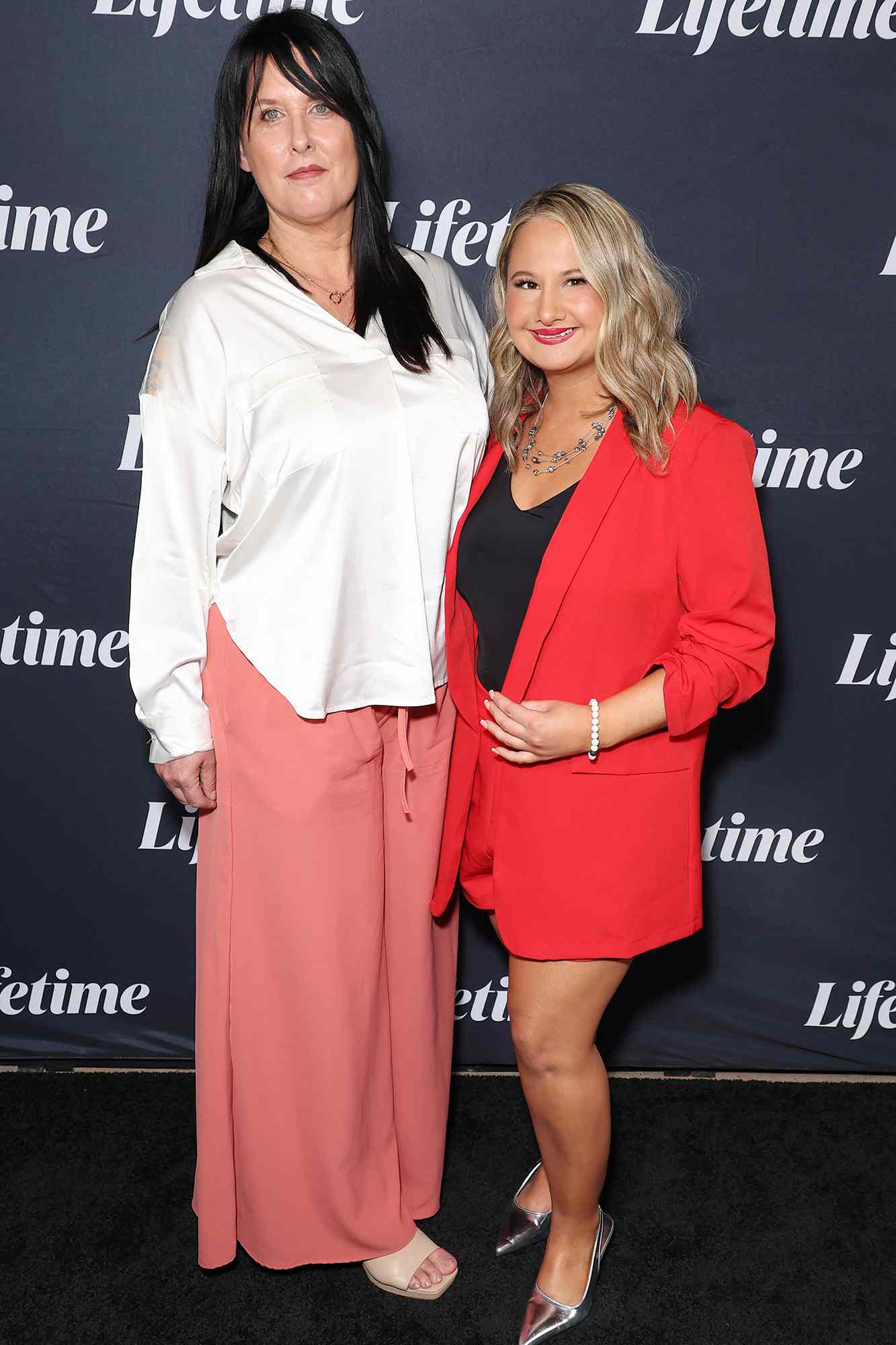 Kristy Blanchard and Gypsy Rose Blanchard attends "An Evening with Lifetime: Conversations On Controversies" FYC event on May 01, 2024 in Los Angeles, California.