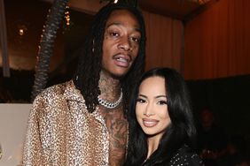 Wiz Khalifa and Aimee Aguilar attend the Elton John AIDS Foundation's 31st Annual Academy Awards Viewing Party on March 12, 2023 