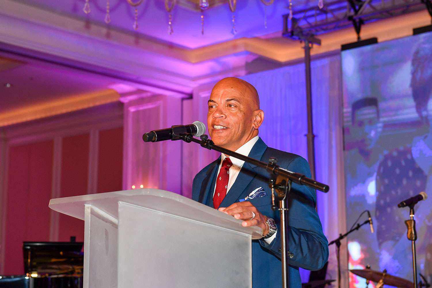 Rickey Minor presents at the Whitney Houston Legacy Foundation Presents the Legacy of Love Gala at The St. Regis Atlanta on August 09, 2023 in Atlanta, Georgia