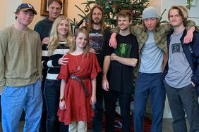 Tony Hawk with his family in 2022.