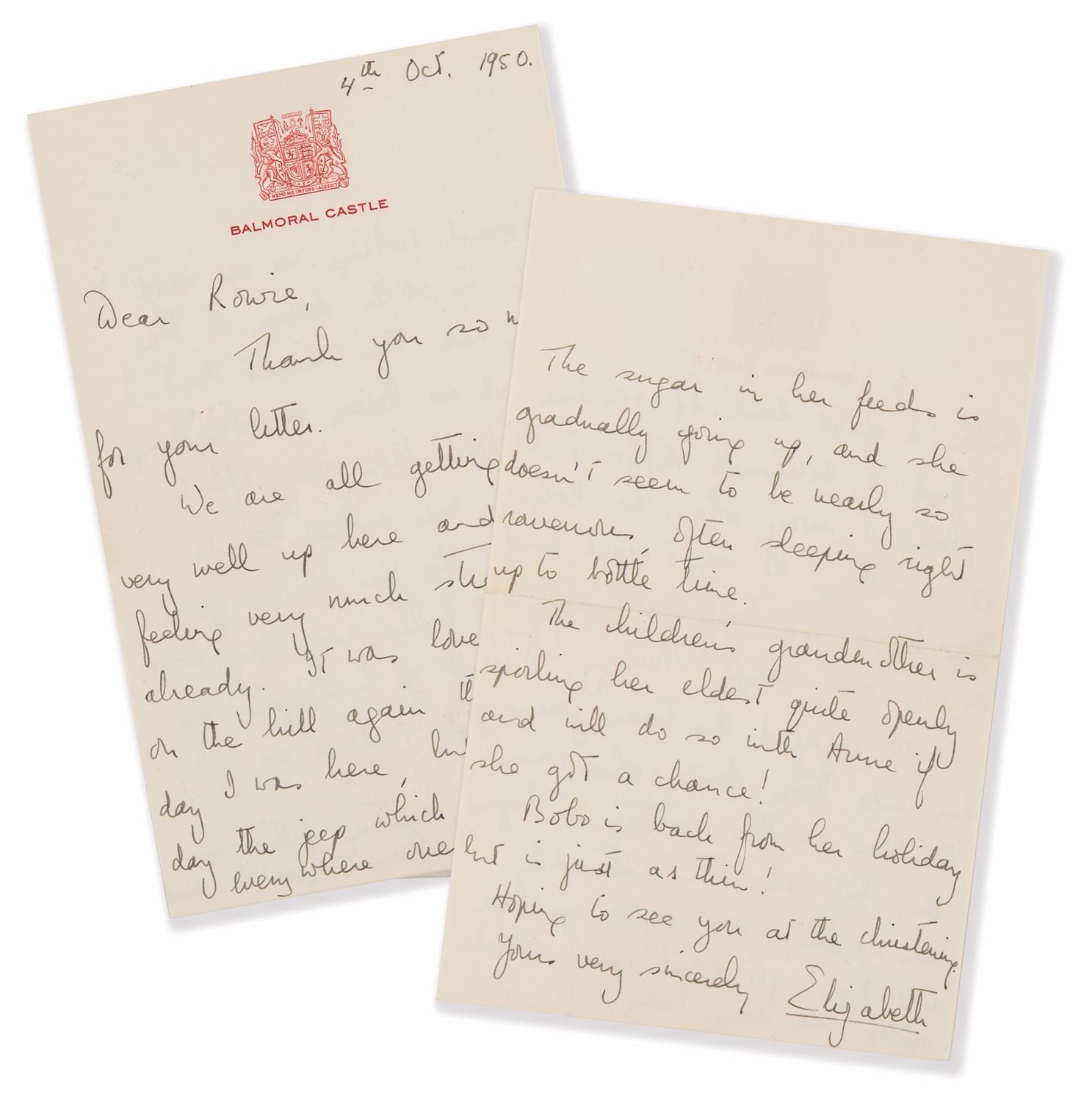 Queen Elizabeth's Letter Goes Up for Auction