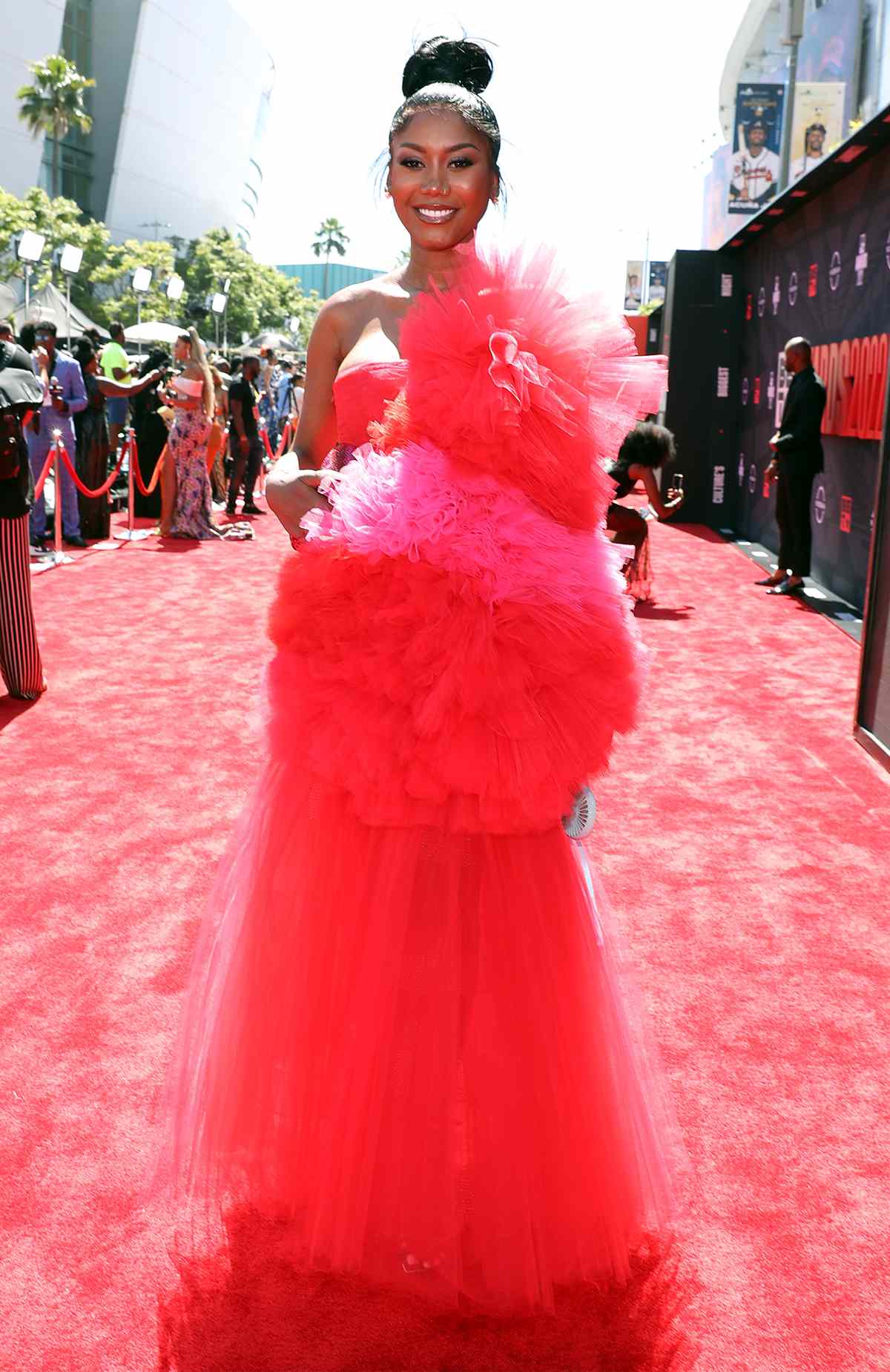 Priscilla Renea attends the 2022 BET Awards at Microsoft Theater on June 26, 2022 in Los Angeles, California.