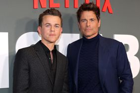 John Owen Lowe and Rob Lowe attend the Netflix Unstable S1 premiere at Netflix Tudum Theater on March 23, 2023 