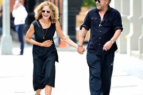 EXCLUSIVE: Meg Ryan and John Mellencamp hold hands and laugh together in NYC