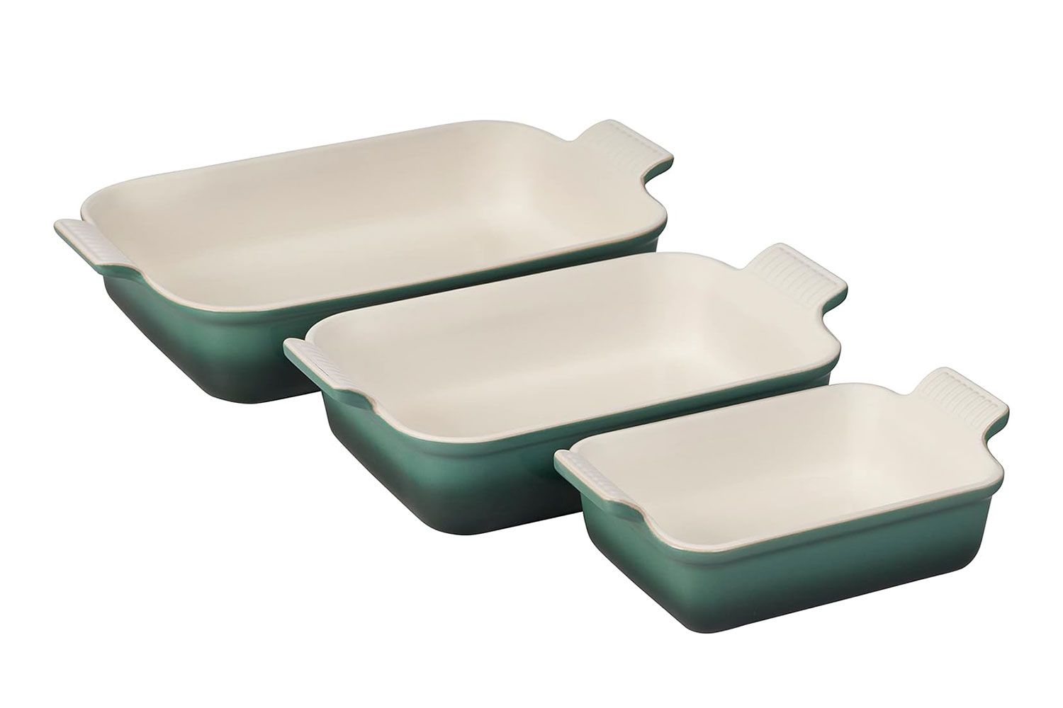 Amazon Le Creuset Stoneware Heritage Set 3 Rectangular Dishes