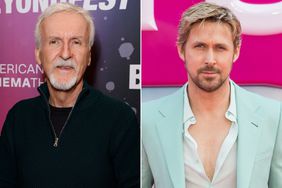 James Cameron in Los Angeles on Sept. 27, 2023; Ryan Gosling in London on July 12, 2023