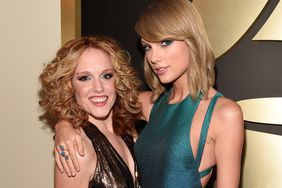 Abigail Anderson and Taylor Swift attend The 57th Annual GRAMMY Awards 