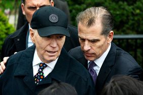 President Joe Biden and his son Hunter Biden during the 2024 White House Easter Egg Roll