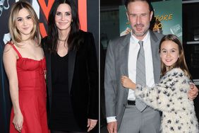 Coco Arquette and Courteney Cox ; David Arquette and daughter Coco Arquette