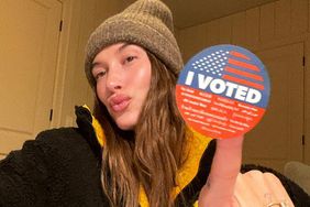 Hailey Bieber Voting, Election Day