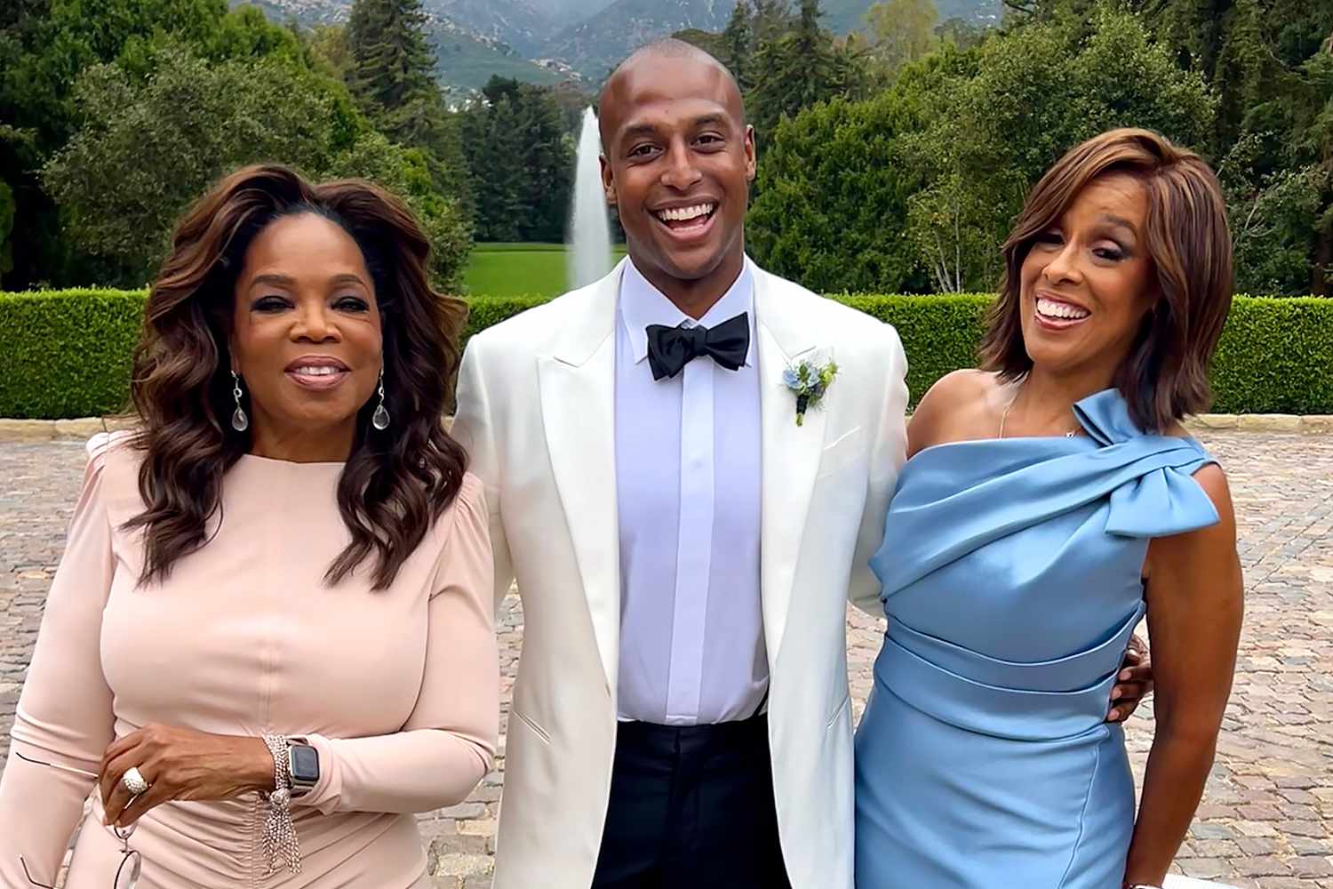 Gayle King, son and Oprah