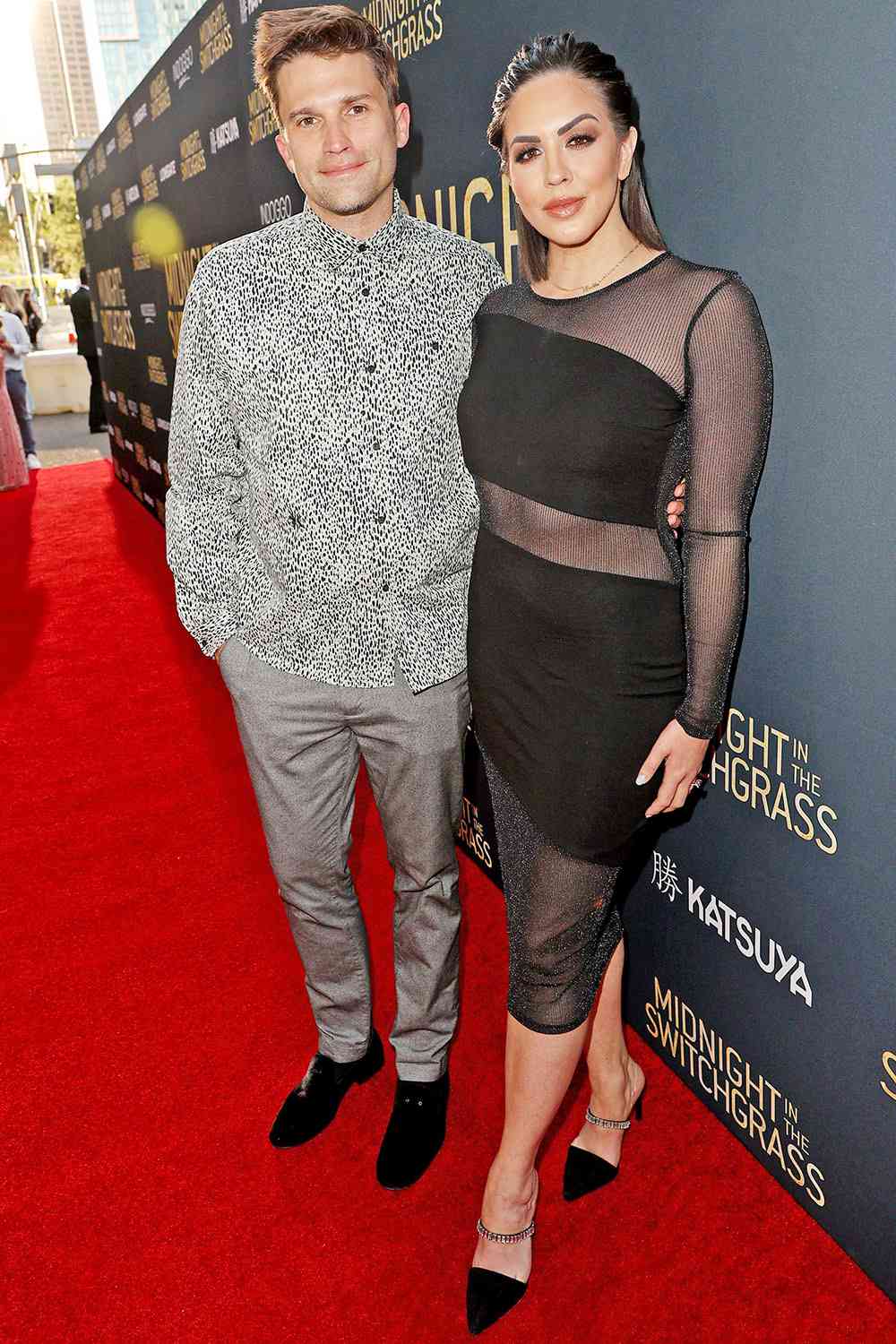 LOS ANGELES, CALIFORNIA - JULY 19: (L-R) Tom Schwartz and Katie Maloney-Schwartz attend the Los Angeles special screening of Lionsgate's "Midnight in the Switchgrass" at Regal LA Live on July 19, 2021 in Los Angeles, California. (Photo by Kevin Winter/Getty Images)