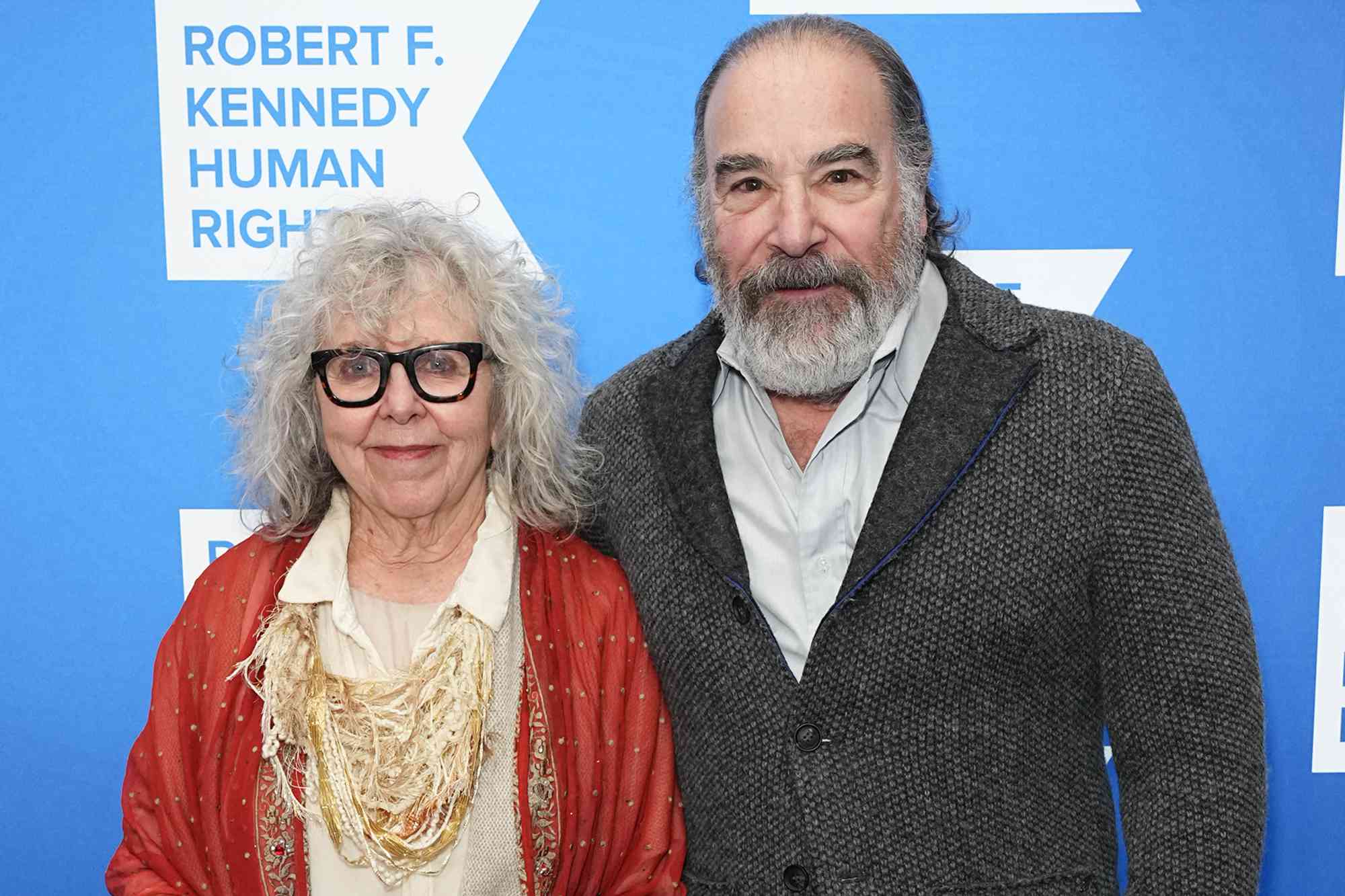 Kathryn Grody and Mandy Patinkin attend the Robert F. Kennedy Human Rights' 2023 Ripple Of Hope Gala on December 06, 2023 in New York City.