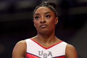 Simone Biles looks on prior to Day Four of the 2024 U.S. Olympic Team Gymnastics Trials at Target Center on June 30, 2024 in Minneapolis, Minnesota