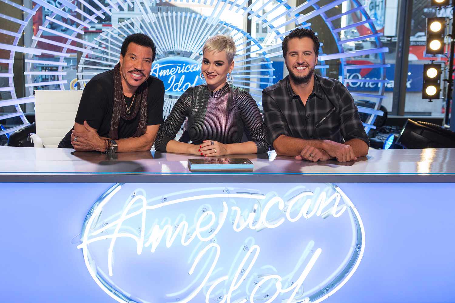 Walt Disney Television via Getty Images's "American Idol" judges Lionel Richie, Katy Perry and Luke Bryan.