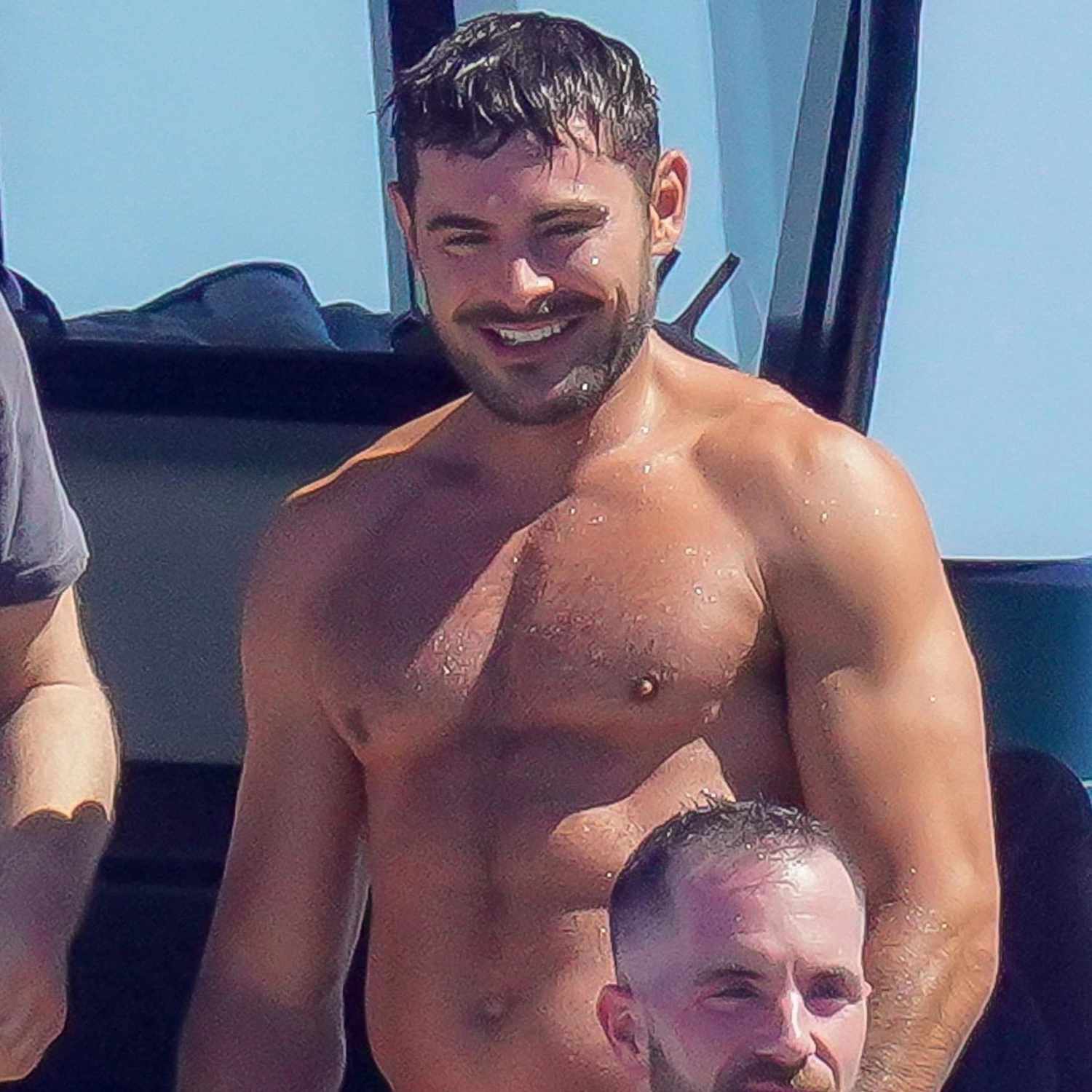 Zac Efron and the Scottish Actor and Film Producer Gerard Butler thoroughly enjoy their 