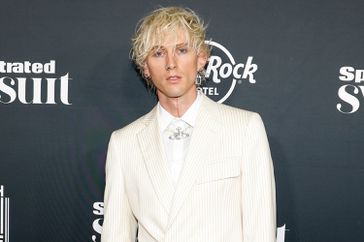 Machine Gun Kelly attends the 2023 Sports Illustrated Swimsuit Issue Launch at Hard Rock Hotel New York on May 18, 2023 in New York City.