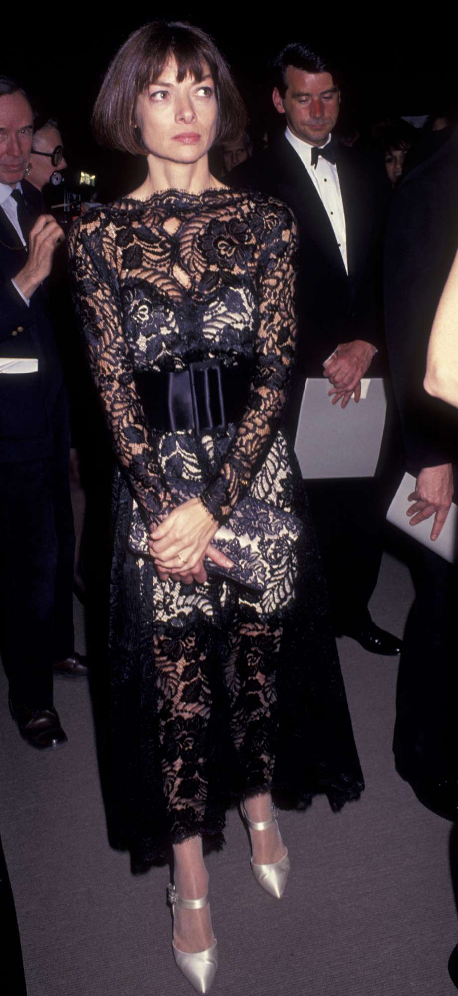 Vogue Editor Anna Wintour attends 10th Annual Council of Fashion Designers of America Awards on February 25, 1991 at the Metropolitan Museum of Art in New York City.