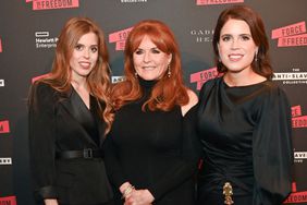 Princess Beatrice of York, Sarah Ferguson, Duchess of York and Princess Eugenie of York attend The Anti Slavery Collective's inaugural Winter Gala at Battersea Arts Centre on November 29, 2023 in London, England.