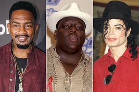 Bill Bellamy attends his Event And Book Signing at The Bourbon Room; Christopher "Notorious B.I.G." Wallace at the Wetlands; Michael Jackson poses at a press conference before a date on his HIStory world tour