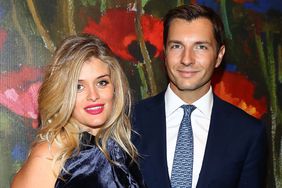 Daphne Oz and John Jovanovic attend 2017 'Take Home A Nude' art party and auction on October 11, 2017 in New York City. 