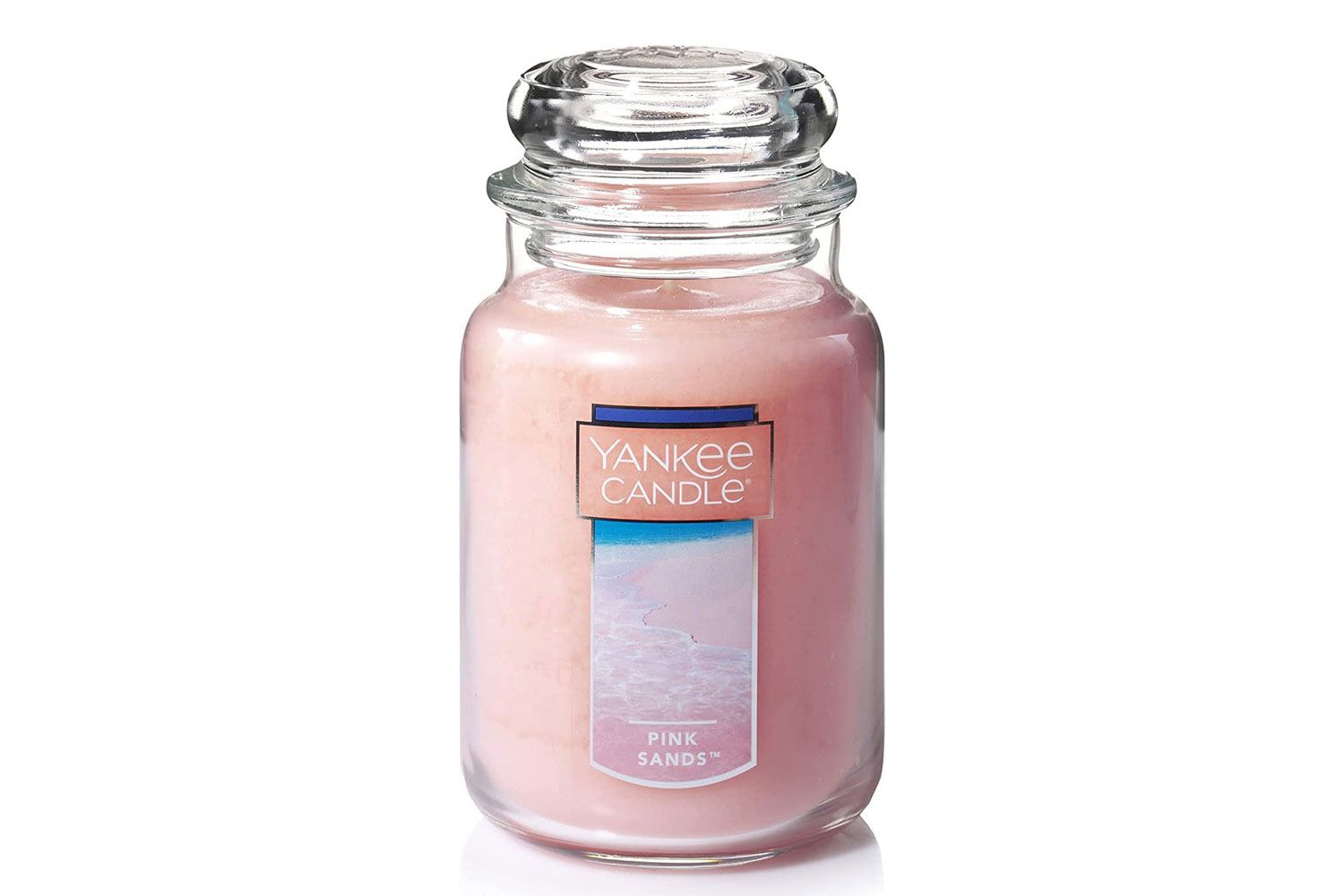 Amazon Yankee Candle Pink Sands Scented, Classic 22oz Large Jar Single Wick Candle, Over 110 Hours of Burn Time