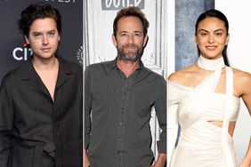 Cole Sprouse attends the 39th annual PaleyFest LA - "Riverdale" at Dolby Theatre on April 09, 2022 in Hollywood, California; Luke Perry attends the Build Series to discuss "Riverdale" at Build Studio on October 8, 2018 in New York City; Camila Mendes attends the 2023 Vanity Fair Oscar Party hosted by Radhika Jones at Wallis Annenberg Center for the Performing Arts on March 12, 2023 in Beverly Hills, California 