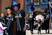 Nick Cannon and Brie Tiesi at Disneyland