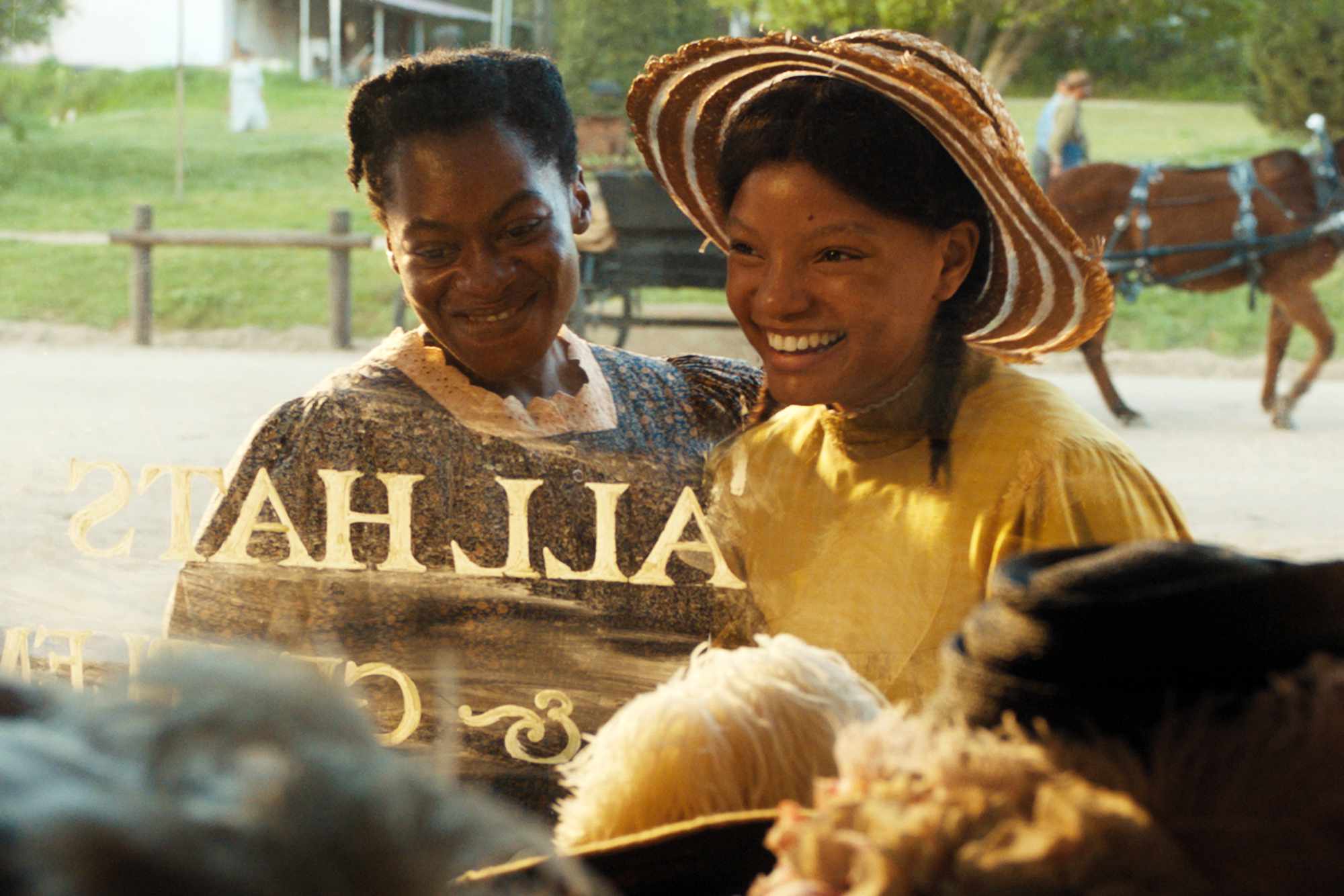 PHYLICIA PEARL MPASI as Young Celie and HALLE BAILEY as Young Nettie in THE COLOR PUPRLE