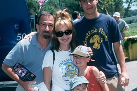 Annie Potts, James Hayman, and sons Clay, Harry, and James.