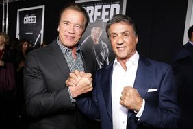 Arnold Schwarzenegger and Producer Sylvester Stallone seen at Los Angeles World Premiere of New Line Cinema's and Metro-Goldwyn-Mayer Pictures' 'Creed' 