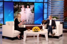 talk show host Ellen DeGeneres and Portia de Rossi are seen during a taping of "The Ellen DeGeneres Show" at the Warner Bros. lot in Burbank, Calif.