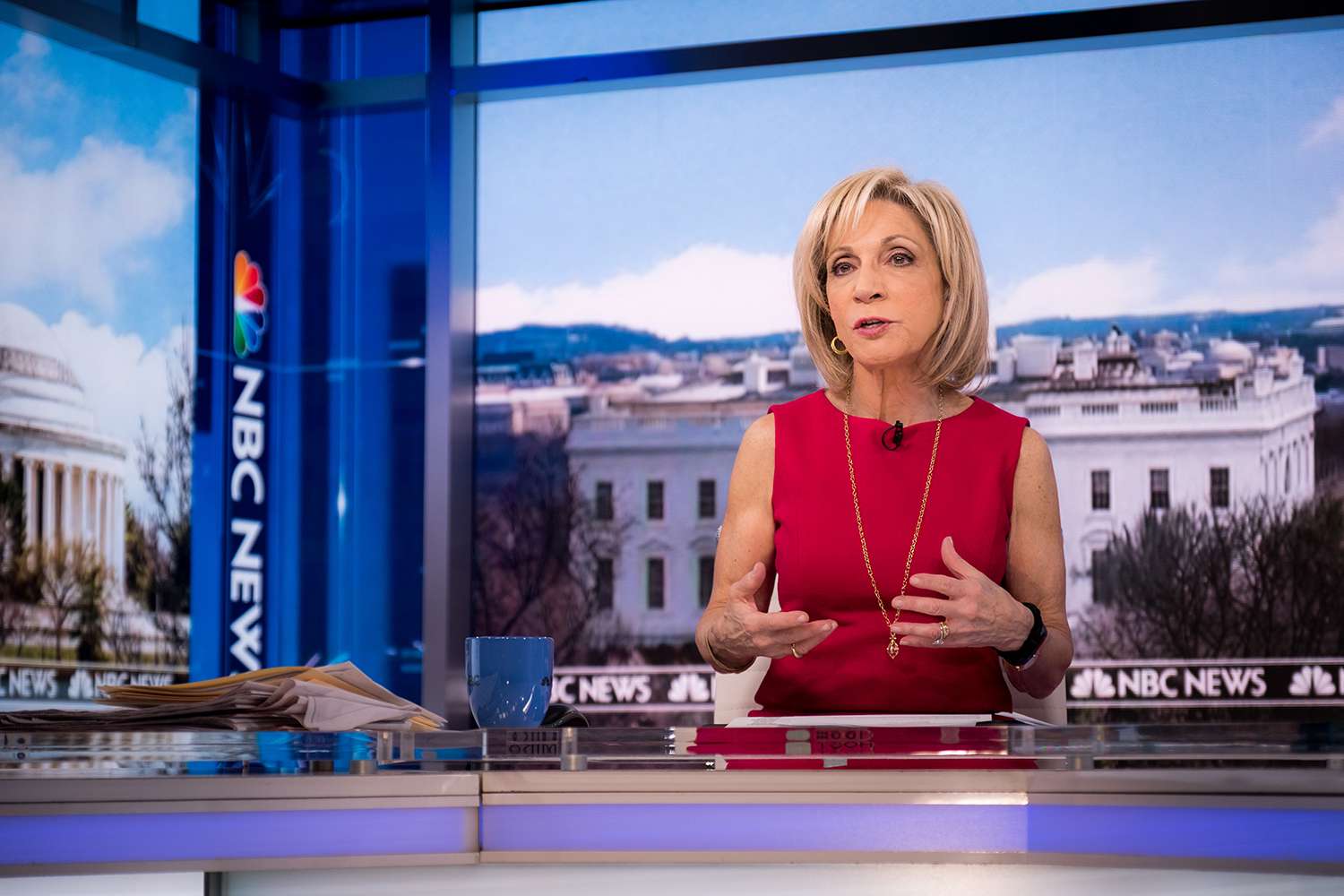 Andrea Mitchell in honor of her 45th anniversary with NBC News