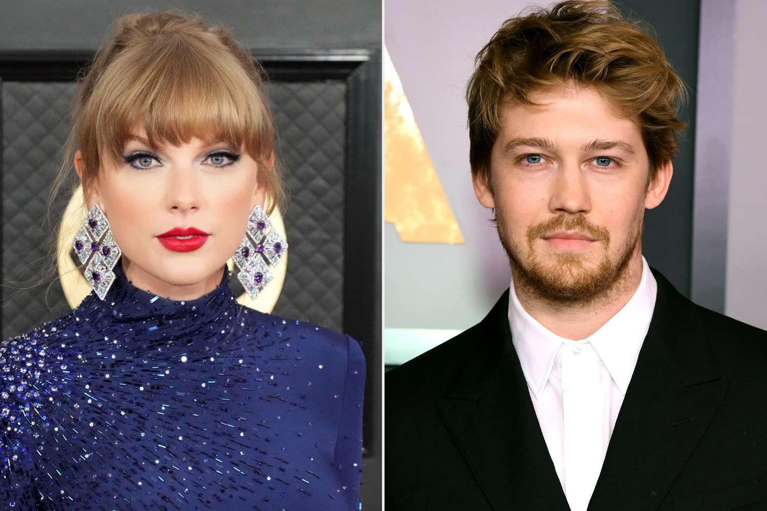 Taylor Swift attends the 65th GRAMMY Awards; Joe Alwyn attends the Academy of Motion Picture Arts and Sciences 13th Governors Awards