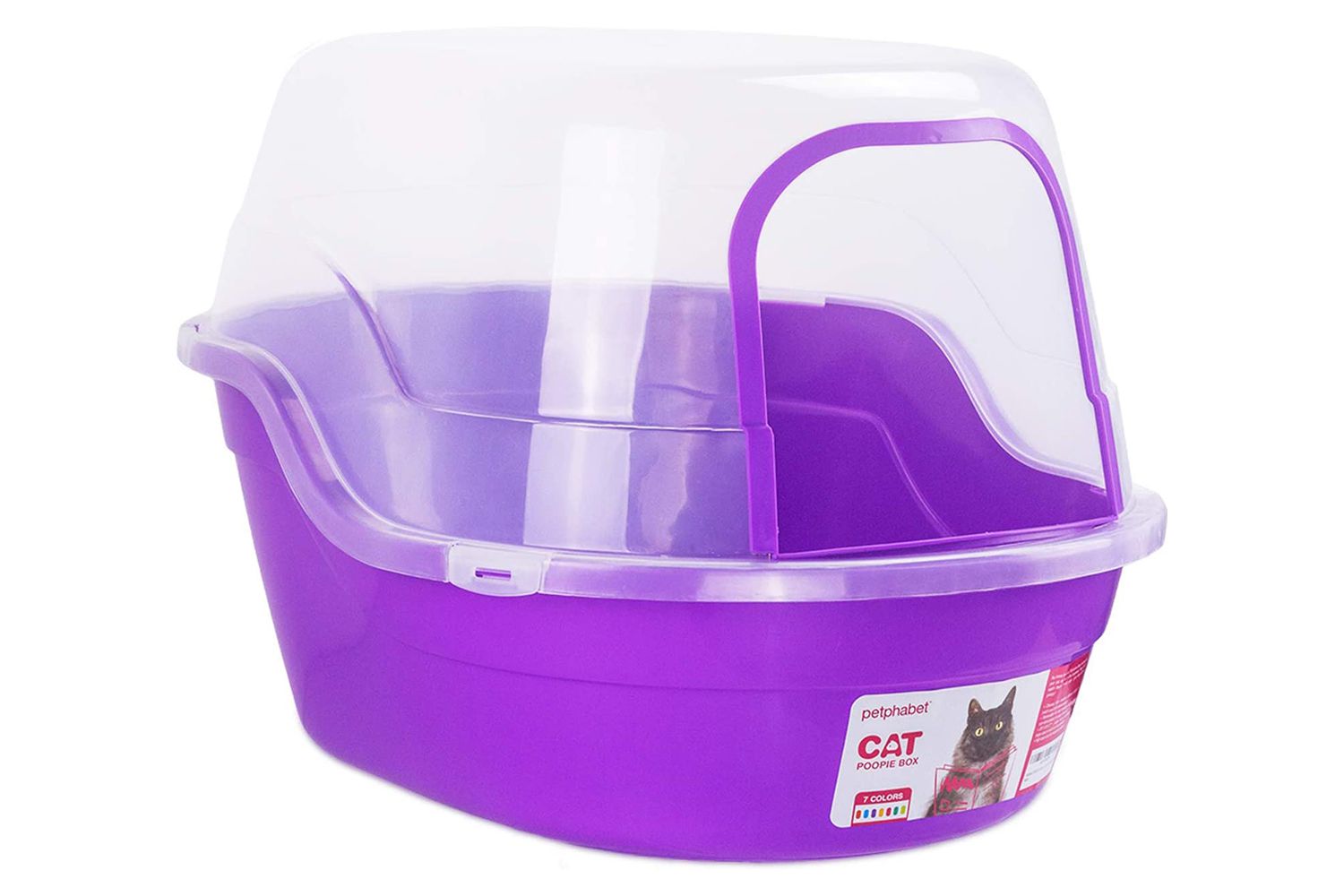 Petphabet Jumbo Hooded Cat Litter Box