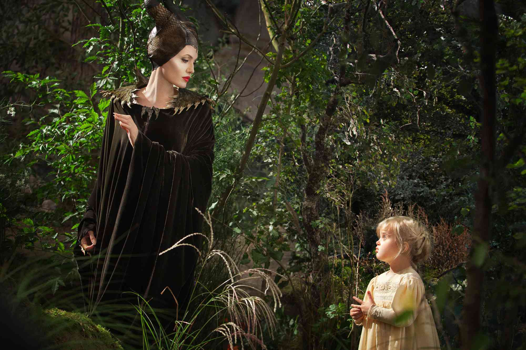 Angelina Jolie and Vivienne Jolie-Pitt in 'Maleficent'. 