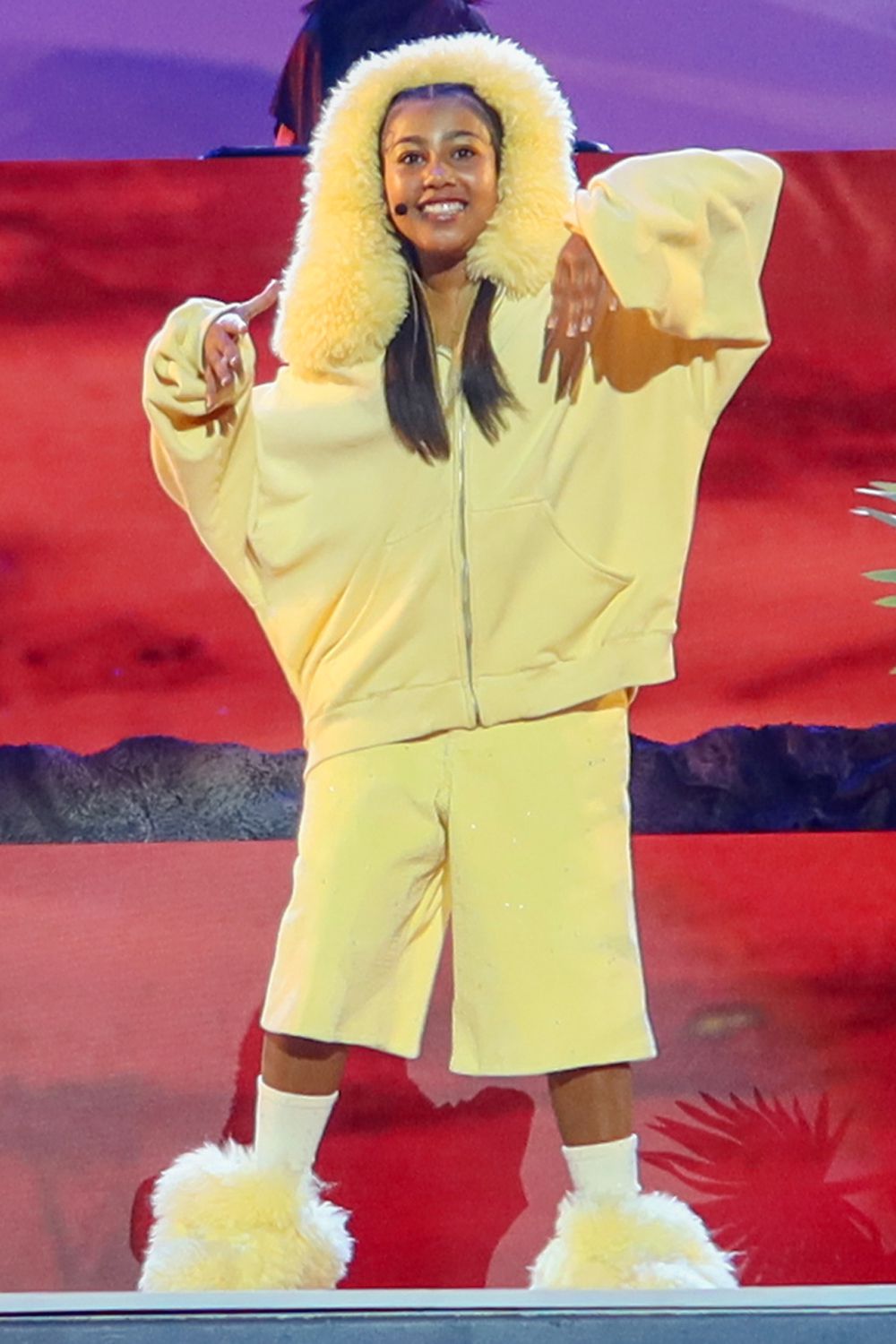 North West peforms as young Simba in Disney's The Lion King performace at Hollywood Bowl in Hollywood, CA. 